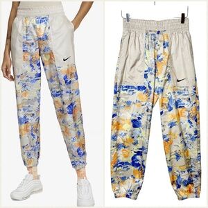 NIKE Sportswear Easy Woven Marathon Floral Women’s Wind Breaker Pants Sz S